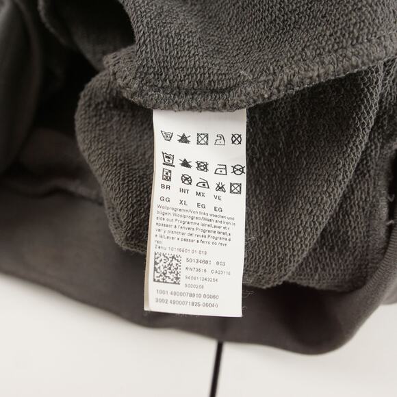 Hugo Boss Orange Label Full Zip Leather Detail Collar Terry Cotton Sweater Sz XL - Picture 8 of 10